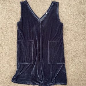 velvet layering mini dress